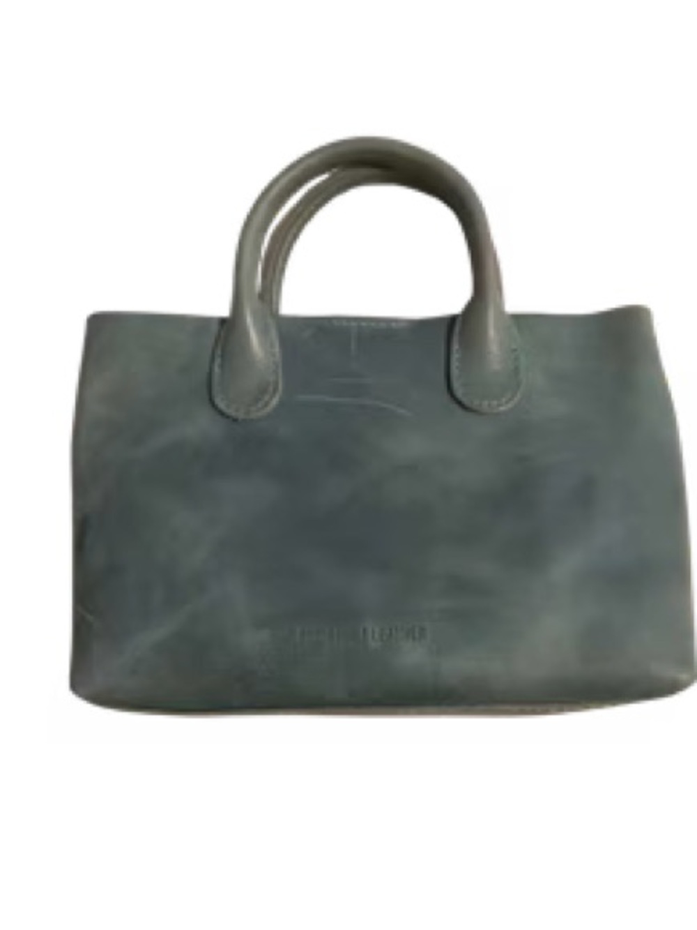 Portland Leather Blue/Gray (“Aquamarine”) Leather Crossbody Satchel